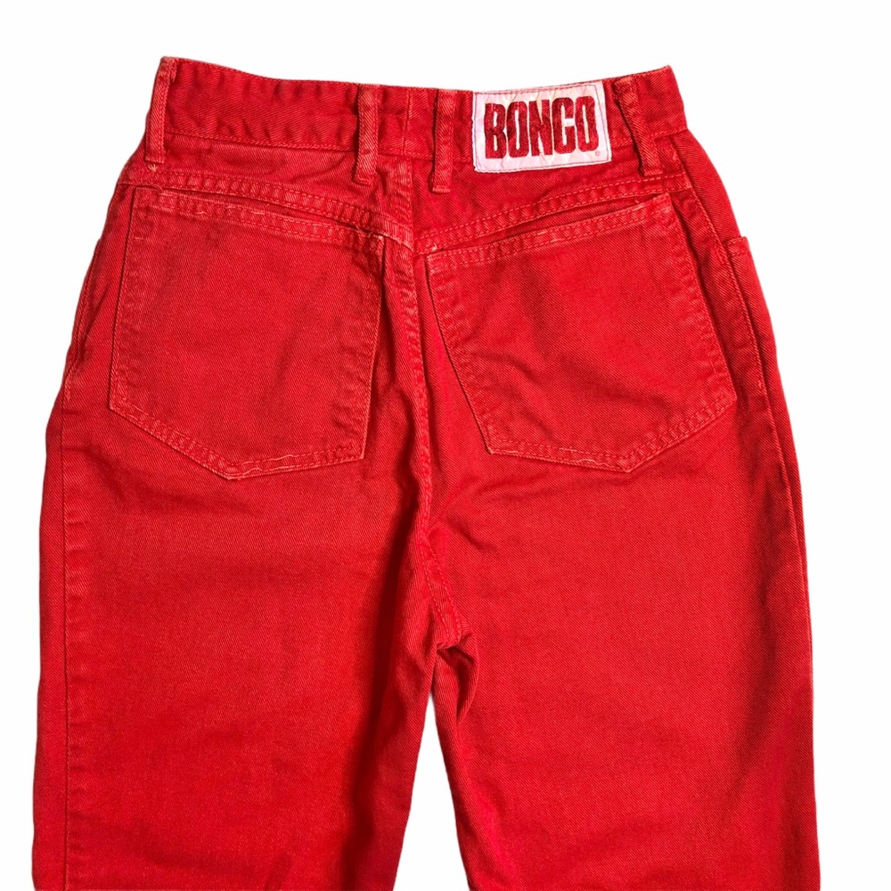 Vintage red Bongo high waisted straight leg jeans - Picture 7 of 14